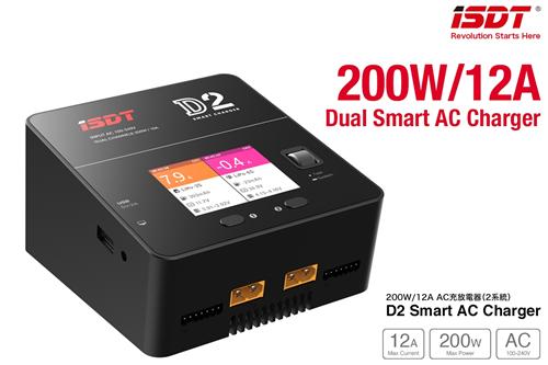iSDT D2 200W/24A DUAL Channel AC Smart Charger